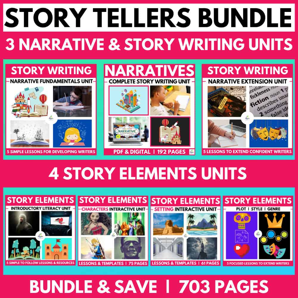 narrative print | story bank package 1 | Telling Writing: A Complete Guide since Teachers plus Academics | leminar-ideas.com